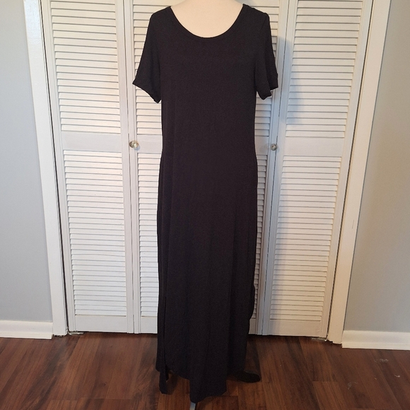 Andree By Unit Black Maxi Dress LG - Picture 3 of 6